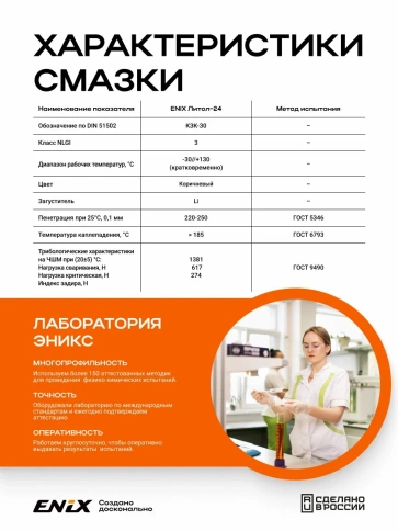 Смазка Литол -24 ENIX  4,5 кг фото 3