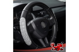 Чехол на руль эко кожа с гелевыми вставками Black "DSV" (М)  R99311