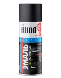 Эмаль 1К ЧЕРНАЯ (МАТОВ)  акрил KUDO KU-5232.5 520 мл.