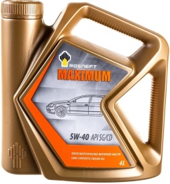 5W40 Rosneft  Maximum SG/CD  4л  Рязань   Моторное масло