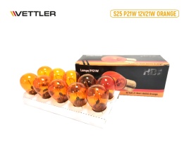 Лампа накал. PY21W 12V 21W BA15s VETTLER HuaDiao ORANGE одноконт. (в уп.10 шт.) 17151