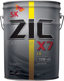 10W40  ZIC  X7 LS СИНТ. 20Л масло моторное ЕС