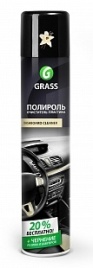 Полироль-очиститель пластика Dashboard Cleaner  ВАНИЛЬ глянц. GRASS  750 мл. аэр. 120107-4