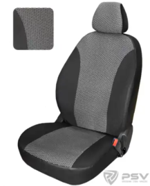 Чехлы  Лада Ларгус 12- (БРК) Люкс 7 мест темно-серый жаккард без крепежа
