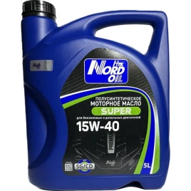 15W40 NORD OIL Super SG/CD масло моторное, 5 л