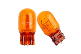 Лампа накал. T20 12V21/5W WY21/5W Желтые двухконт. Rekzit Standart (в упак. 10 шт) 90323