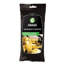 Салфетки влаж. 30 шт. для кожаного салона GRASS IT-0312