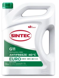 Антифриз SINTEC EURO зеленый 3л