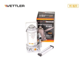 Домкрат гидравлич 20т бутылочный (подъем 225x425) VETTLER 17094