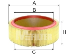 ФИЛЬТР ВОЗД. Mfilter A 580
