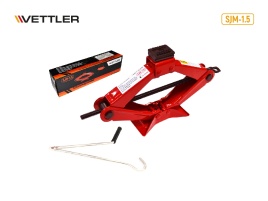 Домкрат ромбический 1,5т с резиновой опорой (подъем 105x360) VETTLER 17770