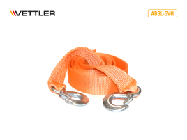 Трос буксировочный 5 тонн 5 м 50мм с крюками VETTLER Profi 19008