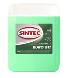 Антифриз Sintec EURO G11, зеленый, кан. 20л