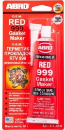 ГЕРМЕТИК ABRO ВЫСОКОТЕМПЕР.999 (КРАСНЫЙ)  85гр
