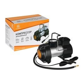 Компрессор металл. 45л/мин. 12V (3 переходника+сумка) KurumaKit k5015 