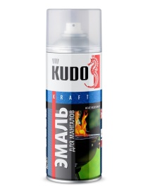 ЭМАЛЬ термостойкая для мангалов черная KUDO  KU-5122  520мл 