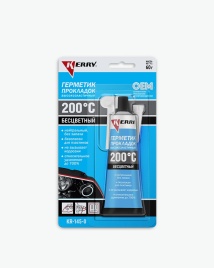 ГЕРМЕТИК прокладок KERRY силиконовый бесцветный 60 г KR-145-0 (для ремонта фар, люков и пр.)
