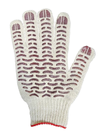 ПЕРЧАТКИ ПВХ-волна 6-нитка 7.5 класс (код172)