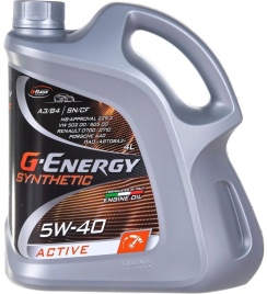 5w40  G-Energy   SyntheticActive  масло  (4л /3,420кг)   253142410