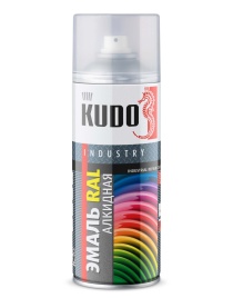 ЭМАЛЬ  для металлочер. РЕАКТИВНЫЙ ЧЕРНЫЙ  RAL 9005 KUDO  KU-09005 520 мл