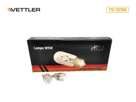 Лампа накал. W5W 12V W5W T10 VETTLER HuaDiao (в упак  10 шт.) (безцокольные)17144