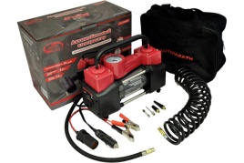 Компрессор двухцил. 85 л/мин с манометром "AUTOVIRAZH" AV-010888