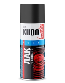 Лак для тонировки фар  ЧЕРНЫЙ  KUDO  KU-9021  520мл