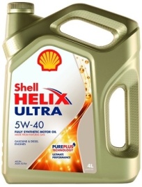 5W40 Shell Helix Ultra  СИНТ 4Л масло моторное ЕС