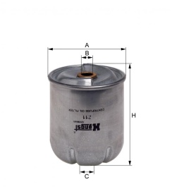 ФИЛЬТР МАСЛ. Hengst Z11D64 центрифуги Sisu,Valmet