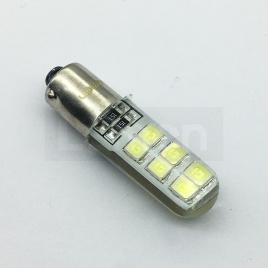 Лампа светодиод. T15 24V Lumen Quantum S25-5050-12SMD Sil 24V одноконт. (в уп. 5шт) MLD-24VS25-4863