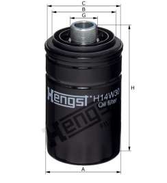 ФИЛЬТР МАСЛ. Hengst H14W30 (W 719/45)