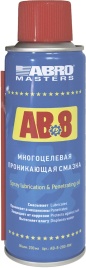 Смазка-спрей ABRO, многоцелевая, проникающая, 200 мл.  AB-8-200-RW
