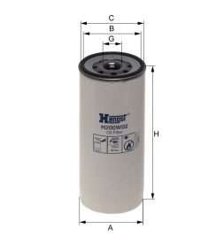 ФИЛЬТР МАСЛ. Hengst H200WN01 (WP 11 102/3) by-pass VOLVO FH12