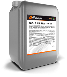 15w40 G-Profi MSI plus API  CI-4/SL  масло моторное (20л / 17,56кг)    2531302158