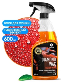 Воск для сушки с защитным эффектом Diamond Wax GRASS (флакон 600мл) 110390