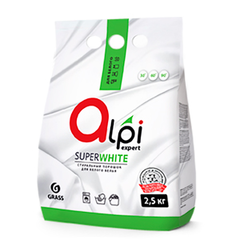 (ЗАКАЗ) Стиральный порошок Alpi Expert для белого белья GRASS 2,5 кг  125399 