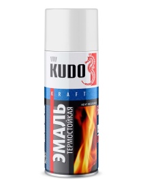 ЭМАЛЬ термостойкая белая KUDO KU-5003   520мл