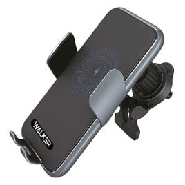 Автодержатель WALKER  CX-057  на воздуховод, с беспроводным ЗУ,  серо-голубой