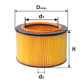ФИЛЬТР ВОЗД. ДИФА 4304М (740-1109560-10) ЗИЛ-133.ГЯ, 4331, 645, УРАЛ (дв. КАМАЗ-740)