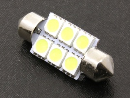 Лампа светодиод. T11 24V Lumen Qantum FT-5050-6SMD 39mm 24V (в упак. 10шт) MLD-24VC5W-1698