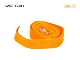 Трос буксировочный 10 т 4,5 м - лента 2крюка (пакет) VETTLER 17813