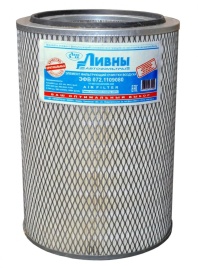 ФИЛЬТР ВОЗД. ЛИВНЫ МАЗ 072-1109080 (H-400мм) с дном