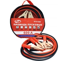 Провода пусковые, 600 А, 3,3м. в сумке ПВХ "AUTOVIRAZH" AV-911600