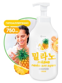 Milana пенка для душа с экстрактом ананаса и молочными протеинами" 750 мл 125465
