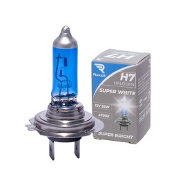 Лампа галоген. H7 12V55W Rekzit Super White (4700K) 90078