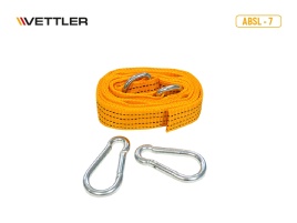 Трос буксировочный 7 т 4,5 м - лента 2крюка (пакет) VETTLER 17814
