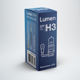 Лампа галоген. H3 12V 55W PK22s Lumen Performance +50% MGLPR12VH3