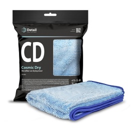 Микрофибровое полотенце для сушки кузова CD "Cosmic Dry" 60*90 см в упаковке Detail DT-0515/DT-0352