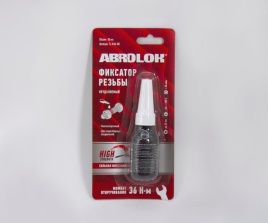 ЗАКРЕПИТЕЛЬ РЕЗЬБЫ КРАСНЫЙ НЕРАЗЪЕМНЫЙ (10мл) ABRO TL-010-RD-RW высокопрочный