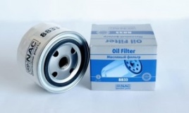 ФИЛЬТР МАСЛ. NAC-8833 VAZ: Lada 2105,2108-2115.Oka1111,Kalina 1117-1119,Niva 2121,Priora 2170, 2172